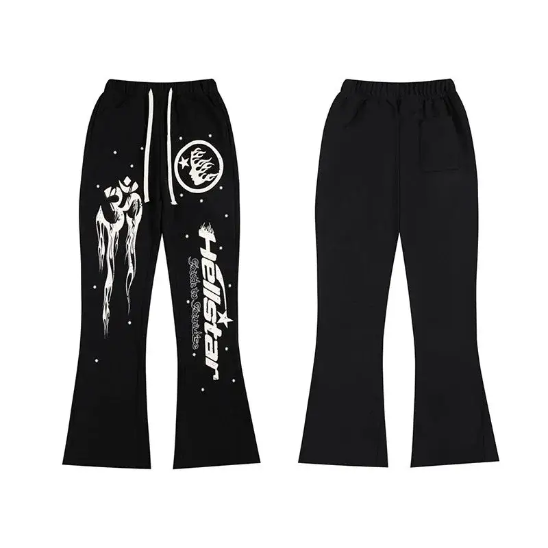 Hellstar Path to Paradise Flare Sweatpants Black