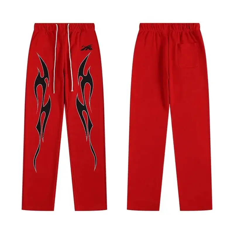 Hellstar Flame Sweatpants Red