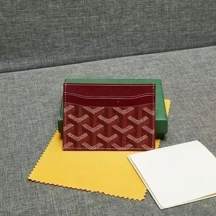 Goyard Saint Sulpice Card Holder Burgundy