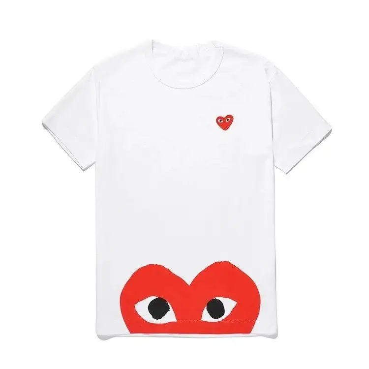 Comme des Garçons PLAY Half Red Heart T-Shirt White