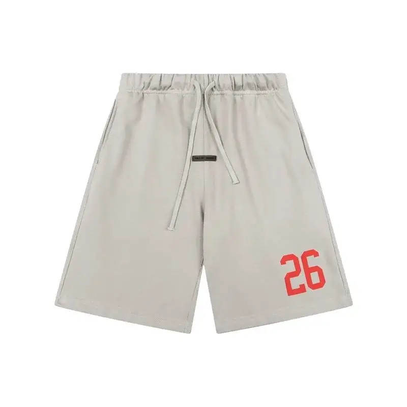 Fear of God Essentials 26 Sweatshorts Light Grey Red