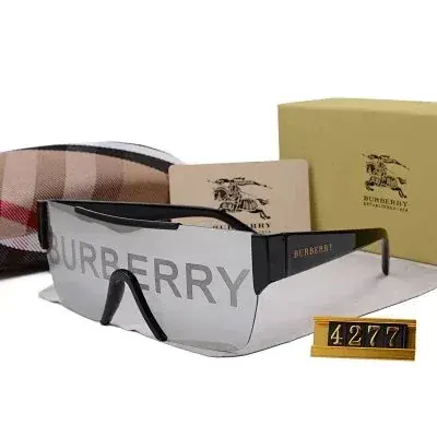 Burberry mirror letter integrated shield sunglasses