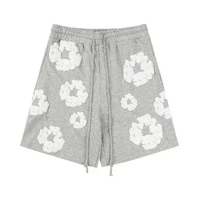 Denim Tears Cotton Wreath Print Sweat Shorts