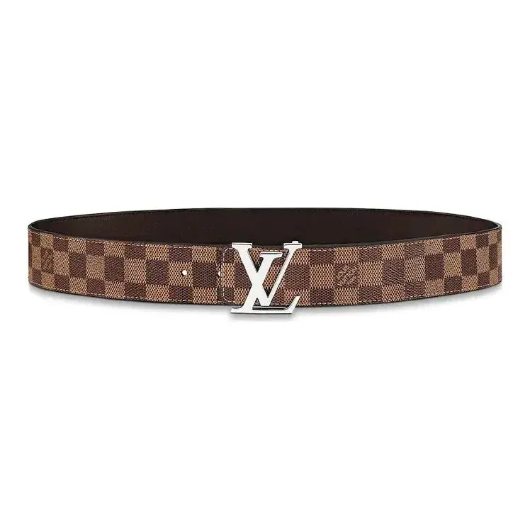 LV Damier Silver Buckle Belt