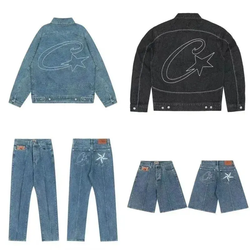 Corteiz Star Logo Denim Jacket