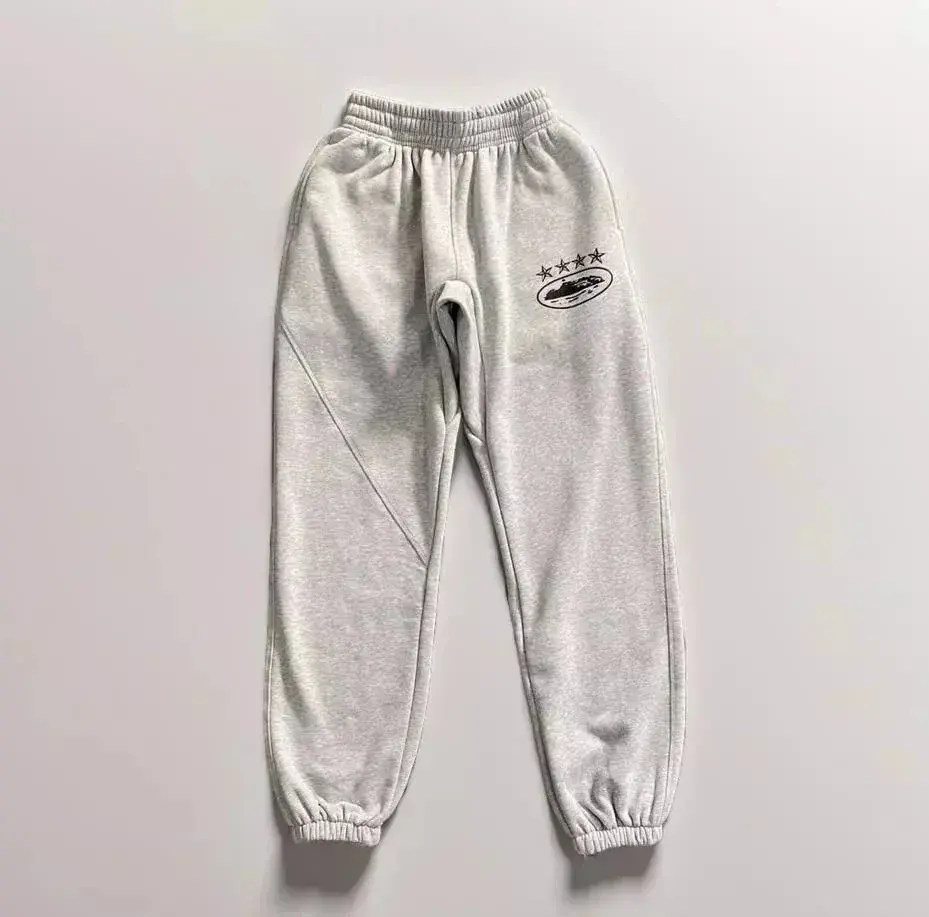 Grey Embroidered Joggers