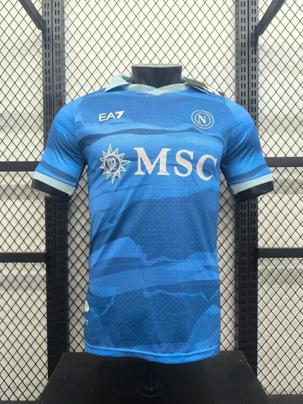 SSC Napoli 2025/26 home kit by EA7 (Armani sports line)