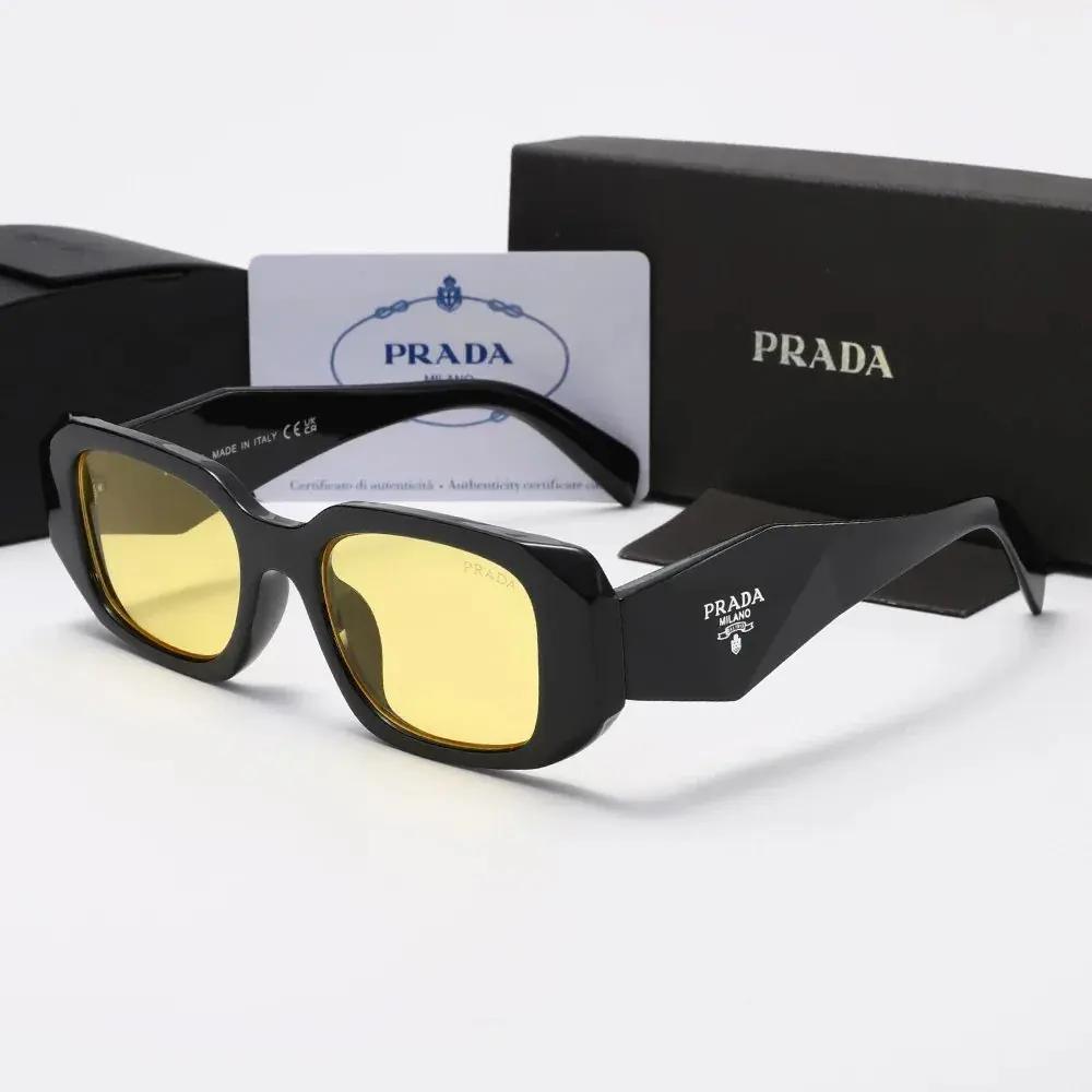 Prada Symbole Sunglasses Black Yellow