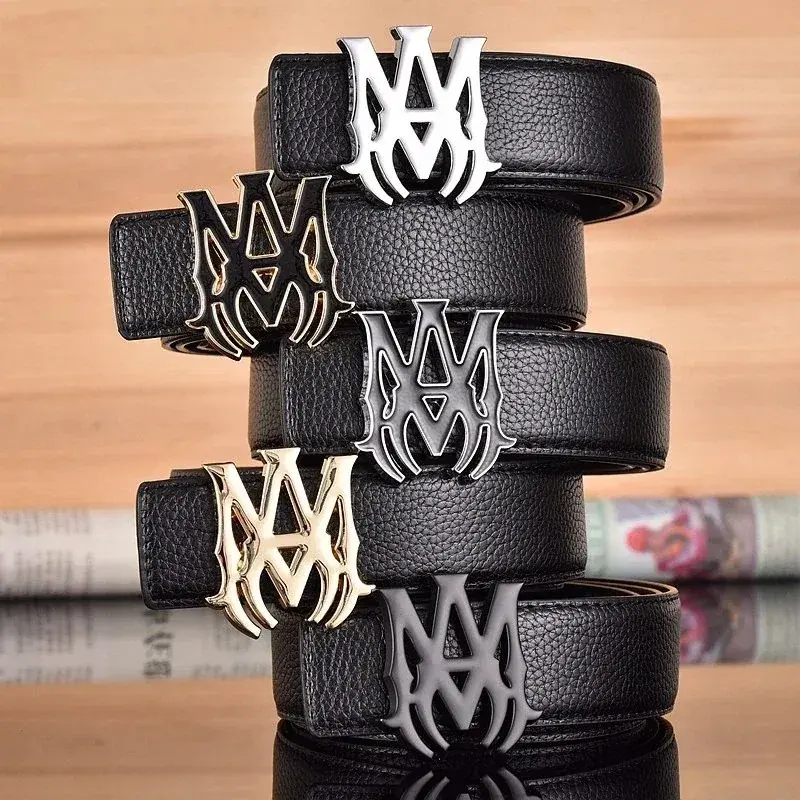 AMIRI MA Buckle Leather Belt