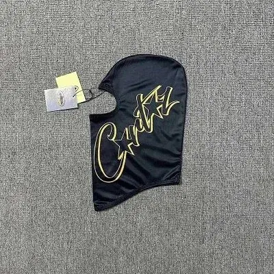 Corteiz Gold Letter Print Balaclava