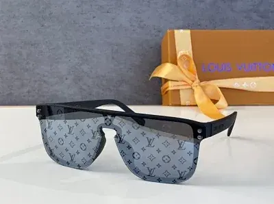 LV monogram integrated shield sunglasses