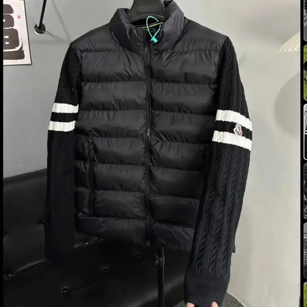 Moncler knit sleeve down jacket