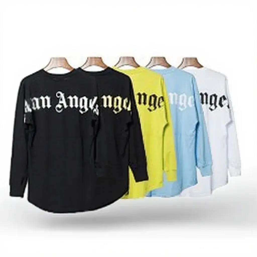 Palm Angels Classic Gothic Letter Print Long-Sleeve T-Shirt
