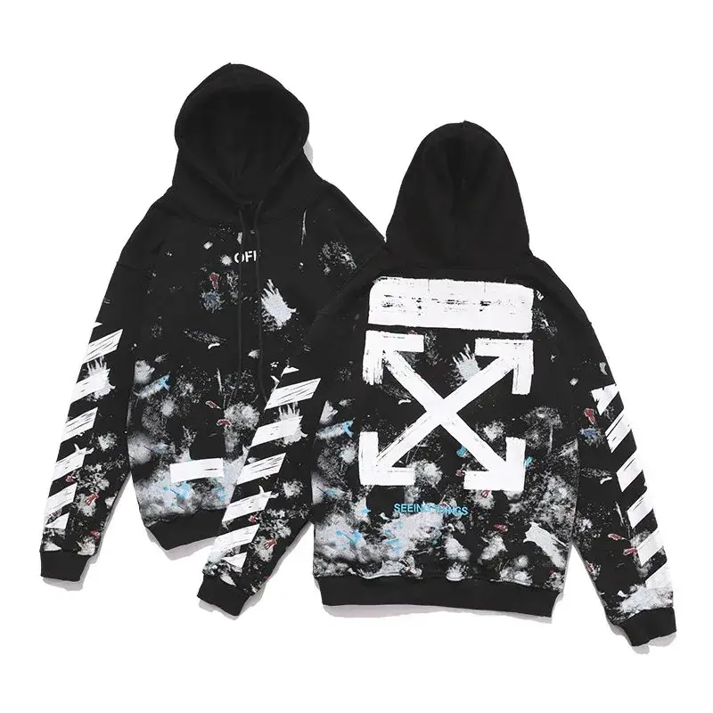 Off-White Paint-Splatter Arrows Hoodie
