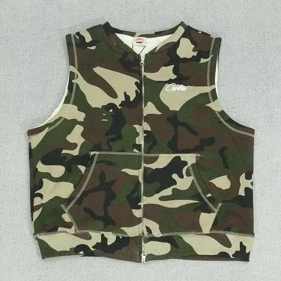 Corteiz Camouflage Sleeveless Zip Vest