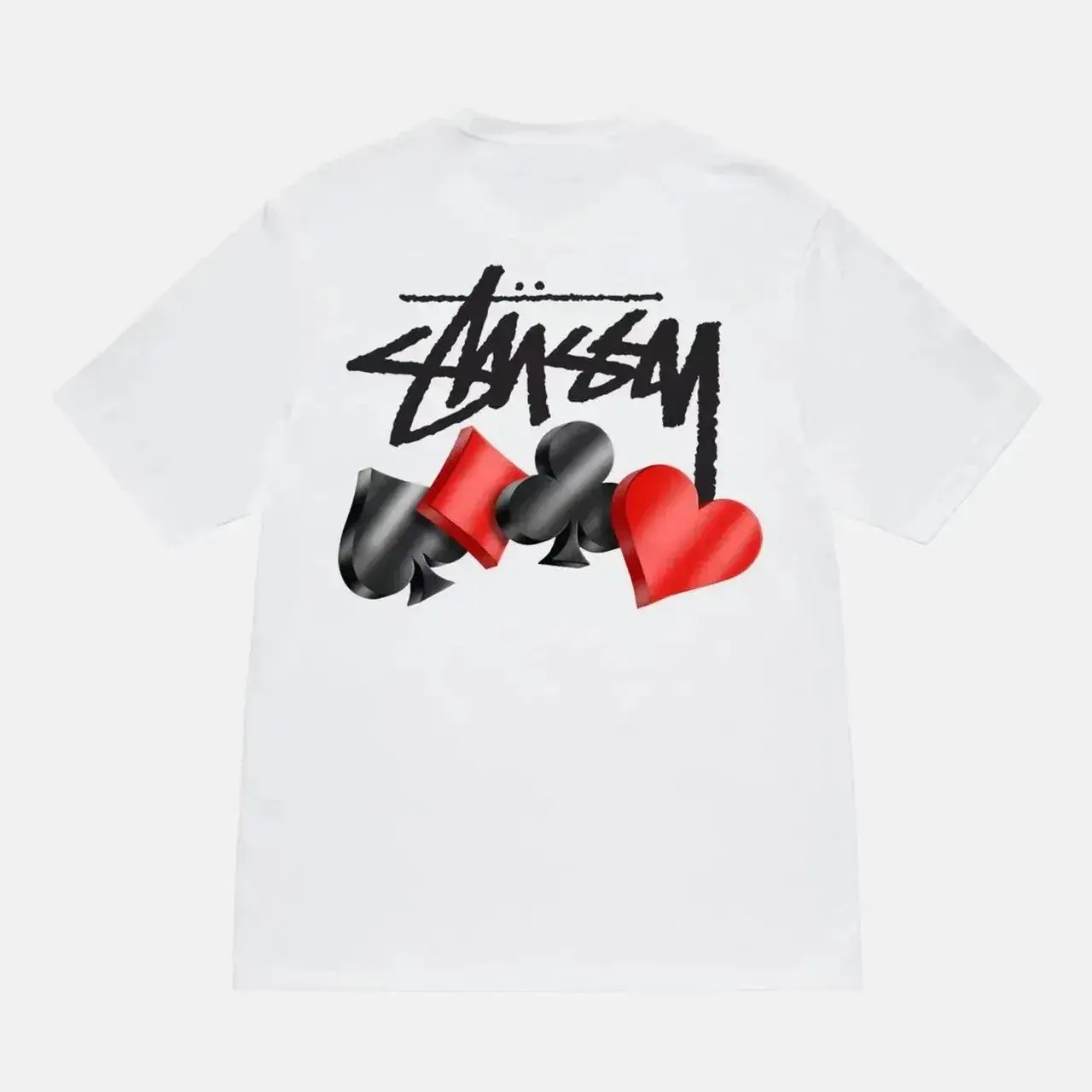 Stussy Poker Card Print T-Shirt