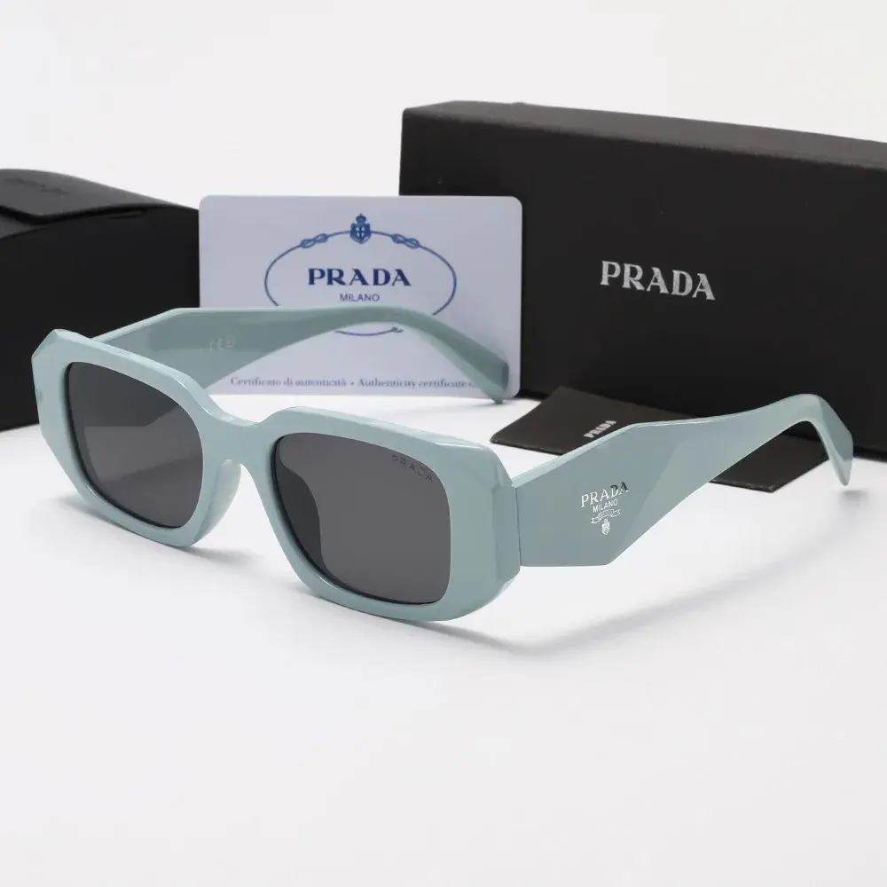 Prada Symbole PR 17WS Sunglasses Light Blue Grey