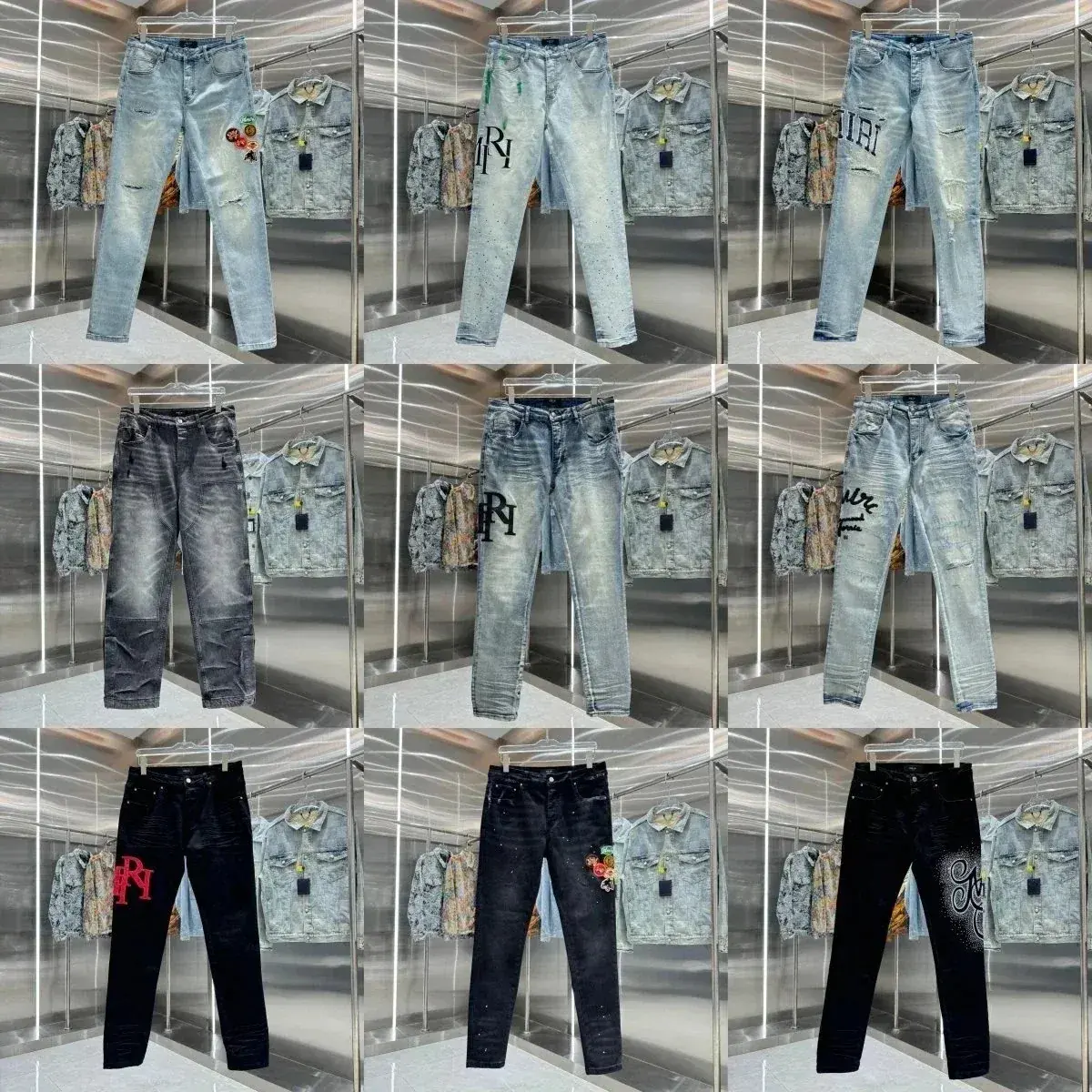 American High-Street Style Jeans Exemplified by the Amiri Aesthetic