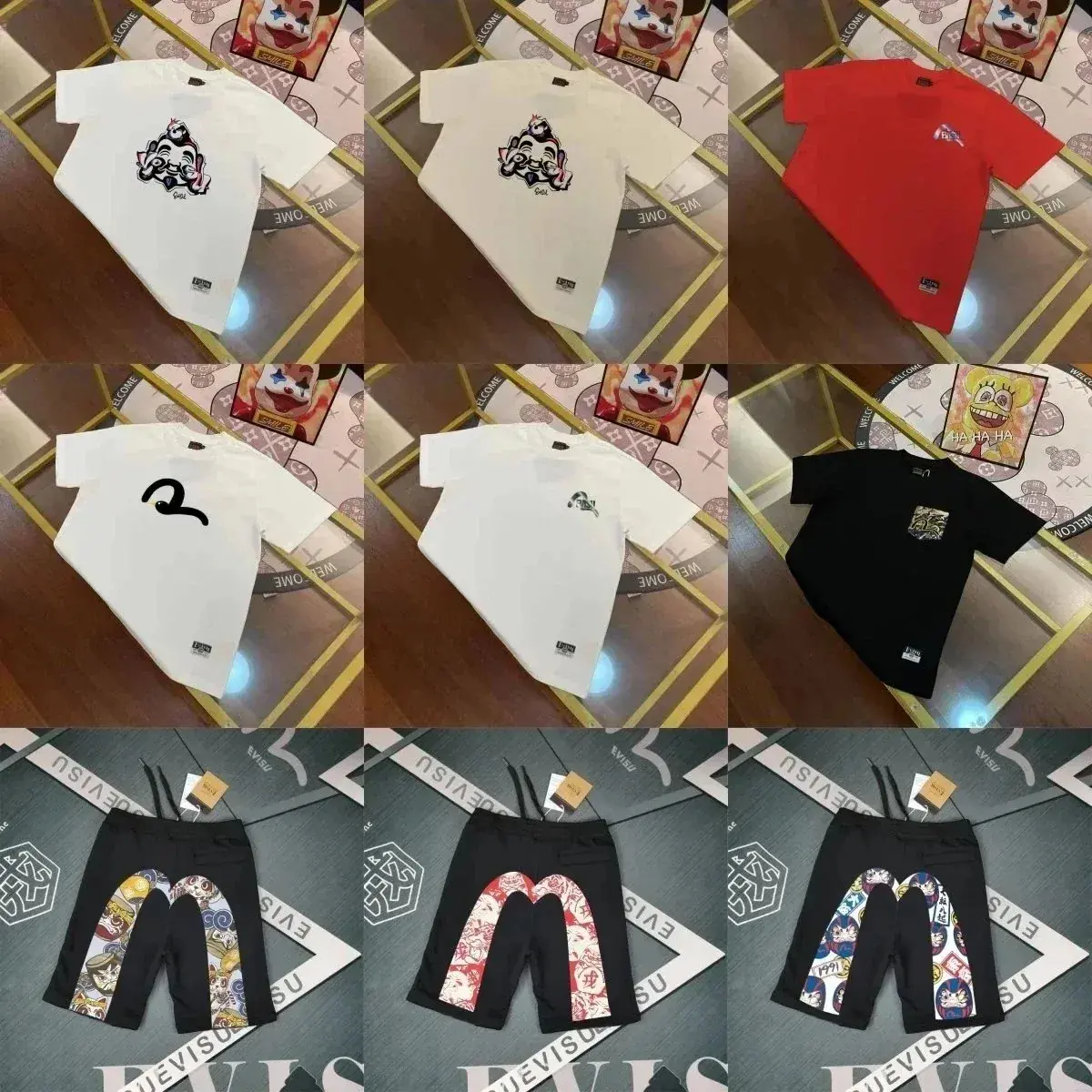 Evisu-Style Summer Clothing