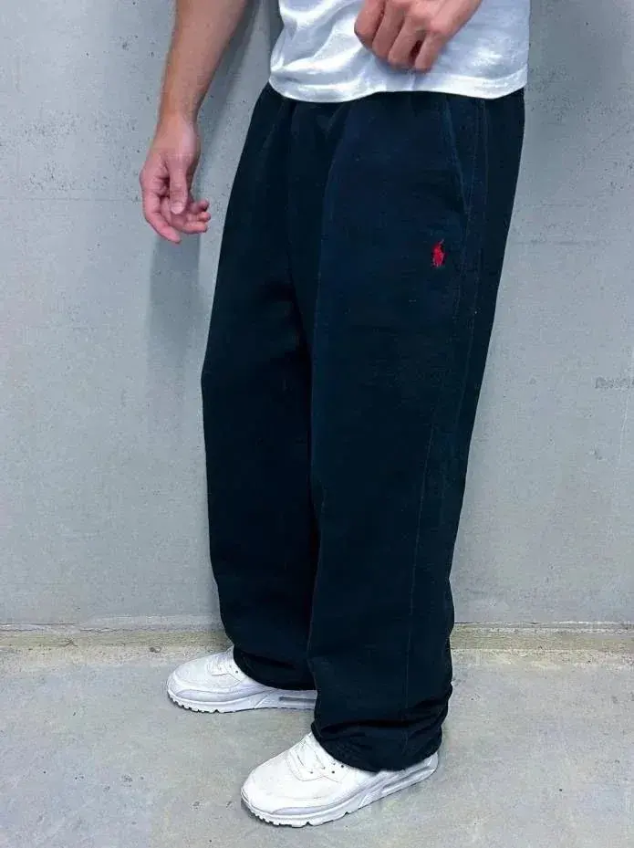 Ralph Lauren Wide-Leg Sweatpants Navy