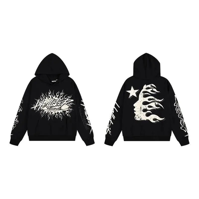 Hellstar Flame Graphic Hoodie