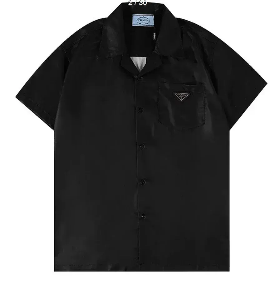 Prada Classic Nylon Short-Sleeve Shirt