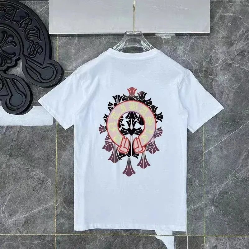 Chrome Hearts Pink Cross Graphic T-Shirt