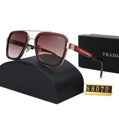 Prada double bridge gradient brown sunglasses
