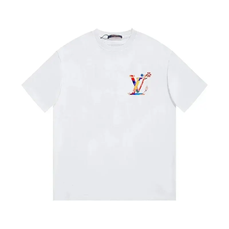 Louis Vuitton T-Shirt featuring an Artistic Graffiti-Style LV Logo