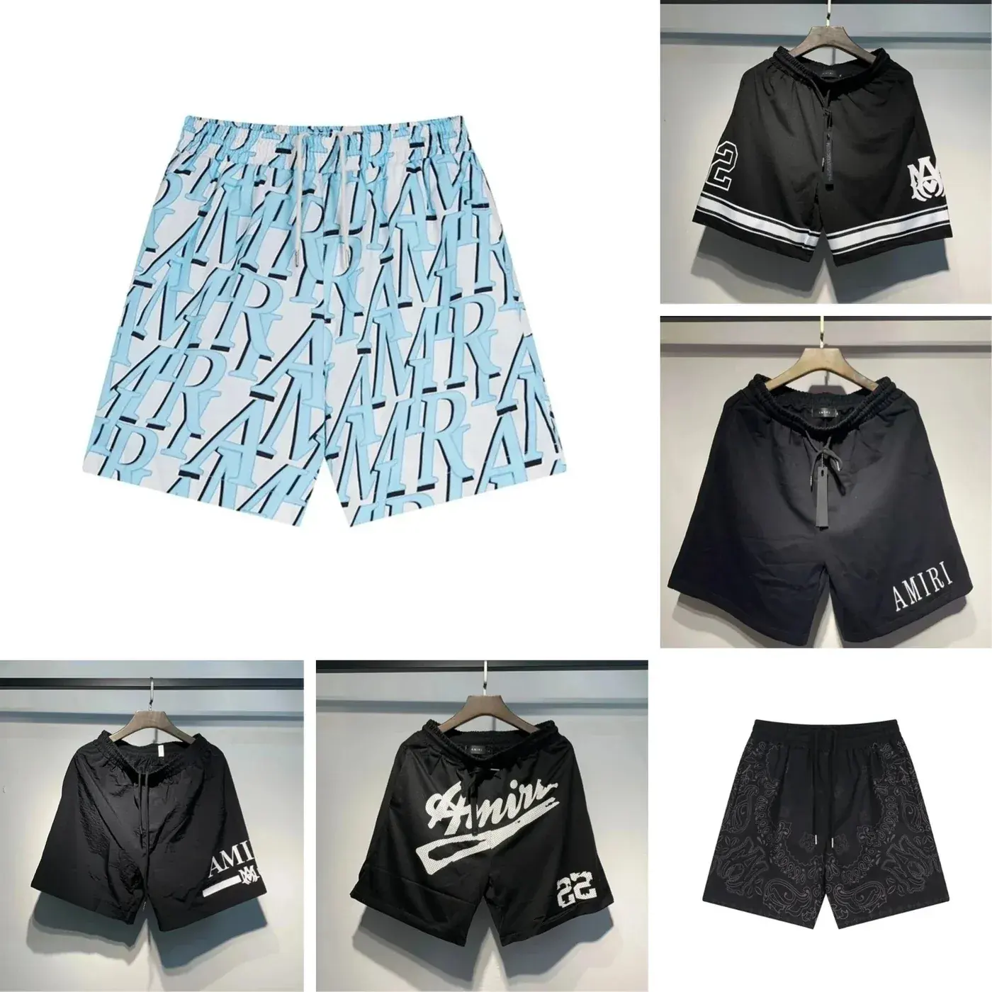 Nylon Athletic Shorts in the AMIRI Style