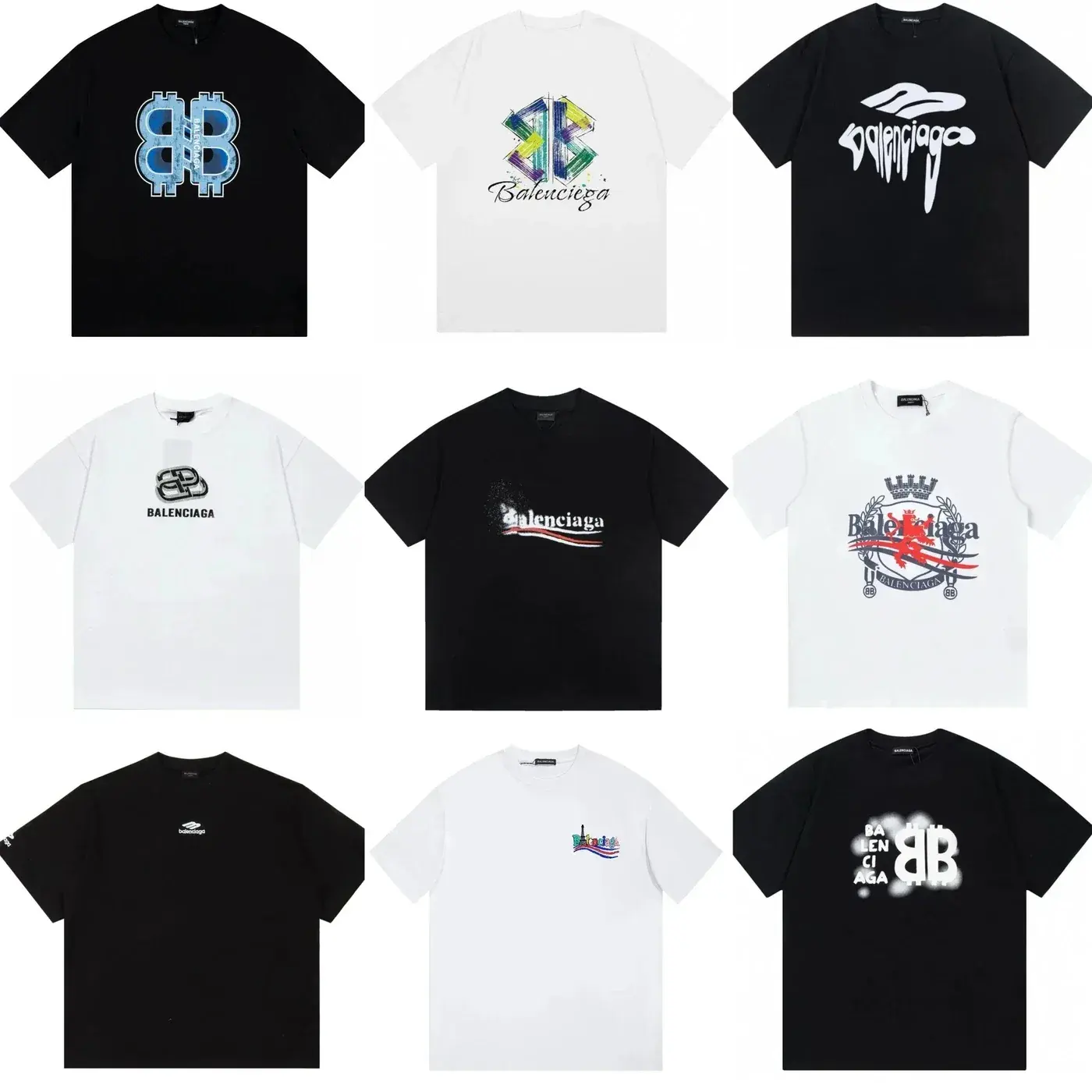 Balenciaga-Style Printed T-Shirt