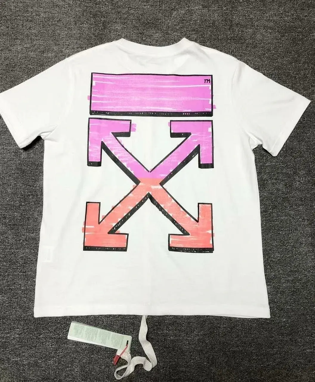 Off-White Style Gradient Arrow T-Shirt