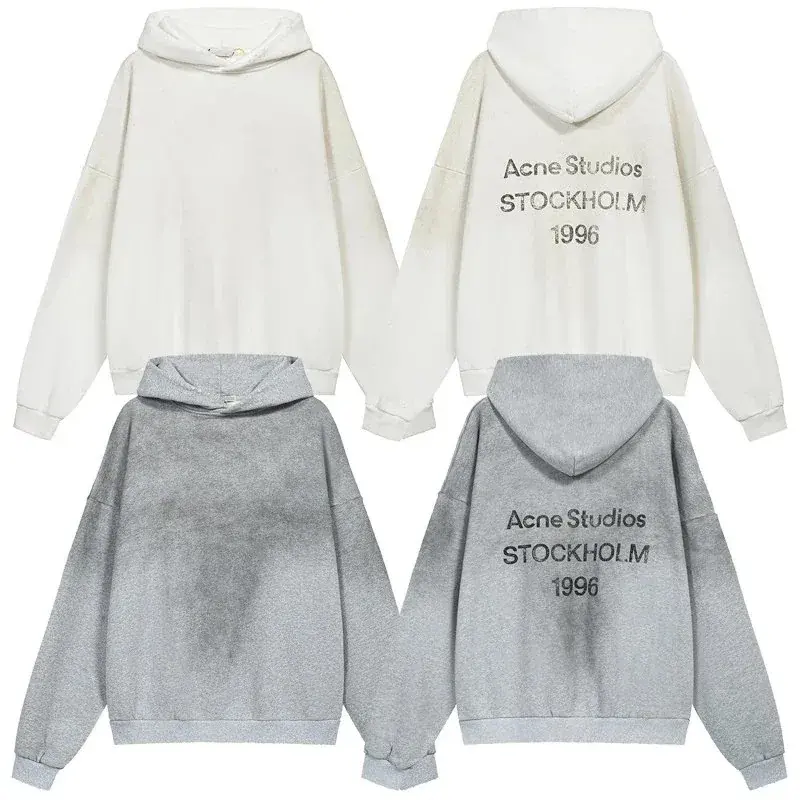 Acne Studios Distressed Printed Hoodie
