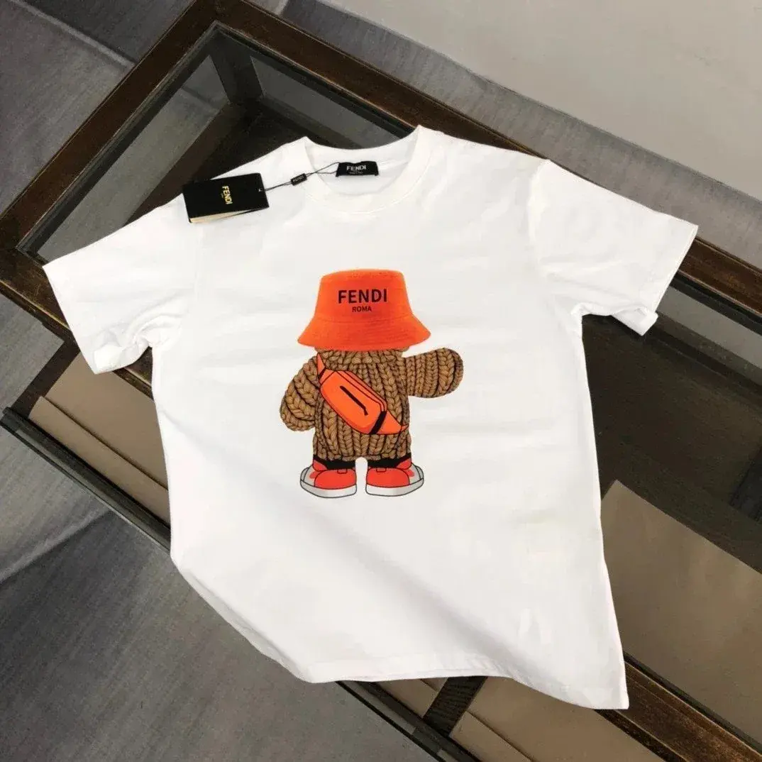 FENDI T-Shirt with Bear Print