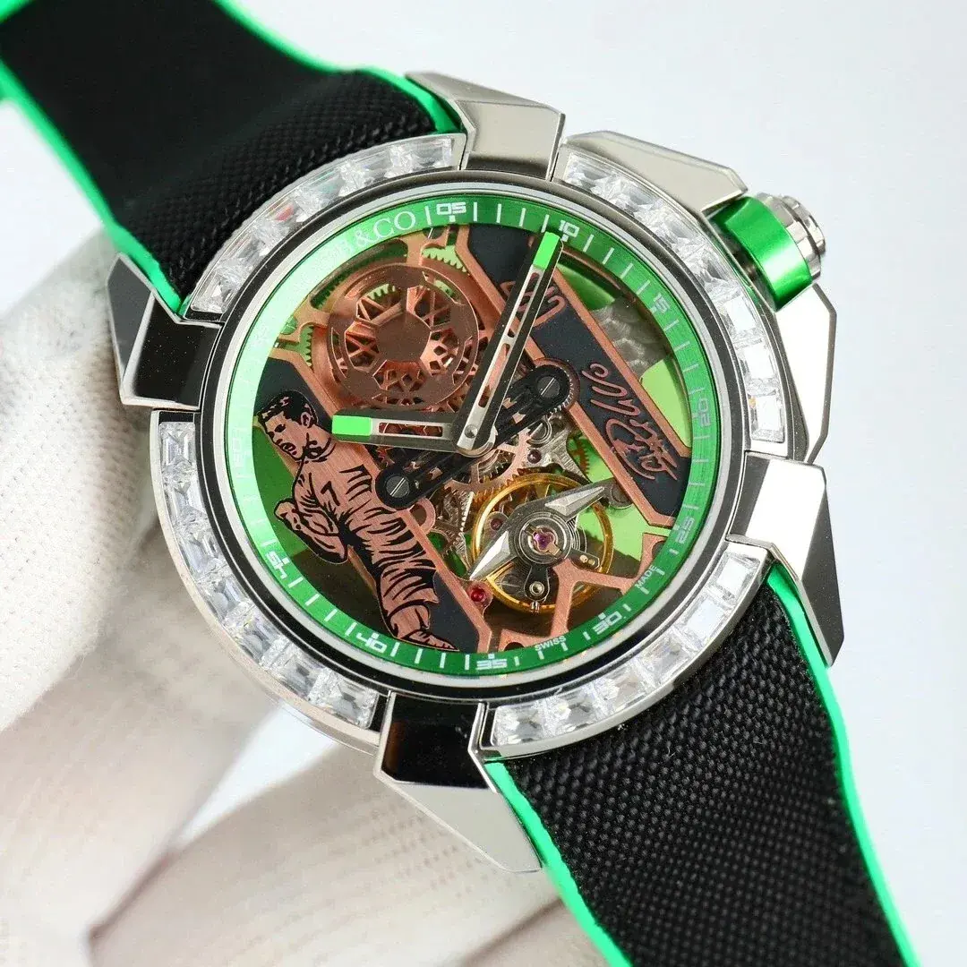 Jacob & Co Green Skeleton Watch