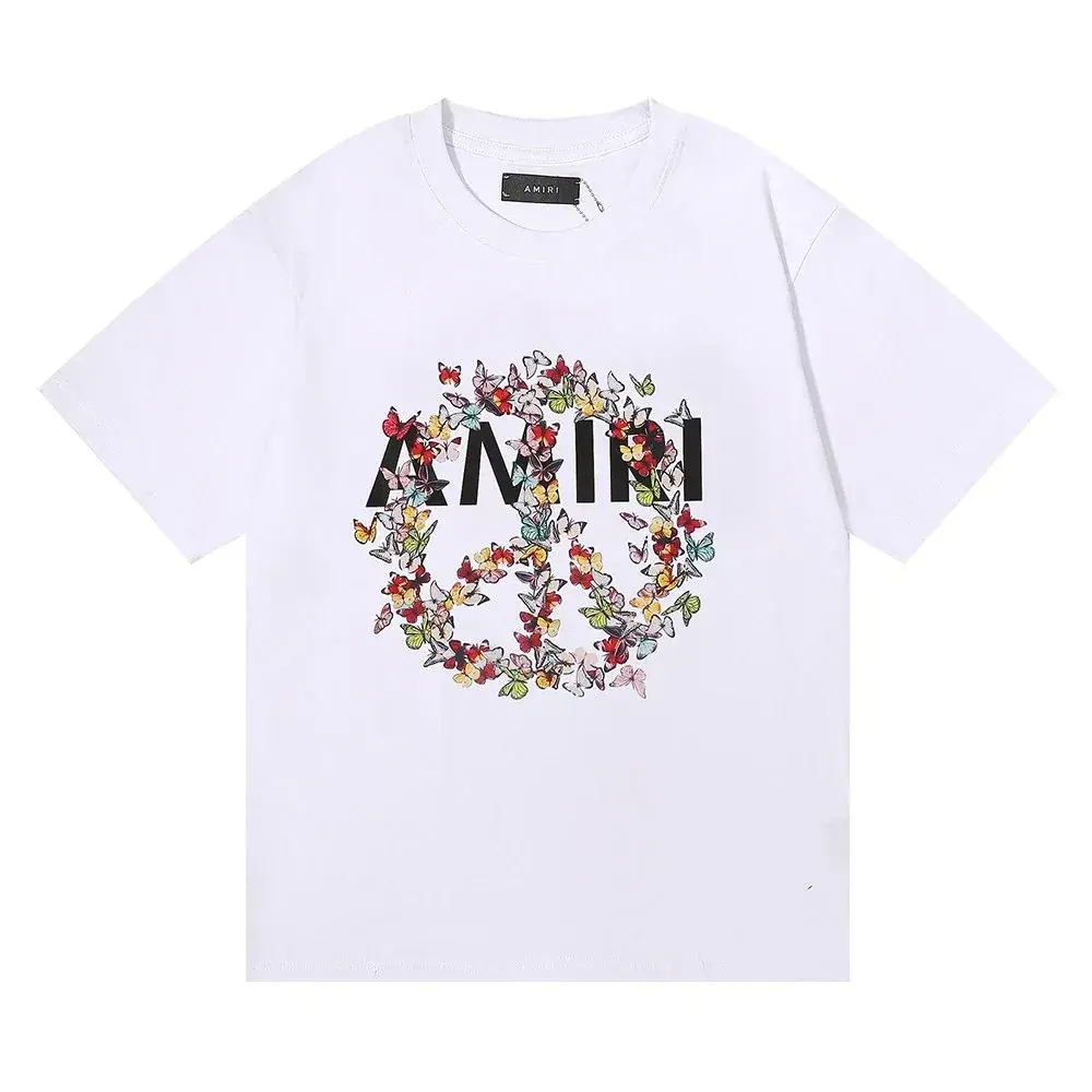 AMIRI Classic Butterfly and Peace Print T-Shirt
