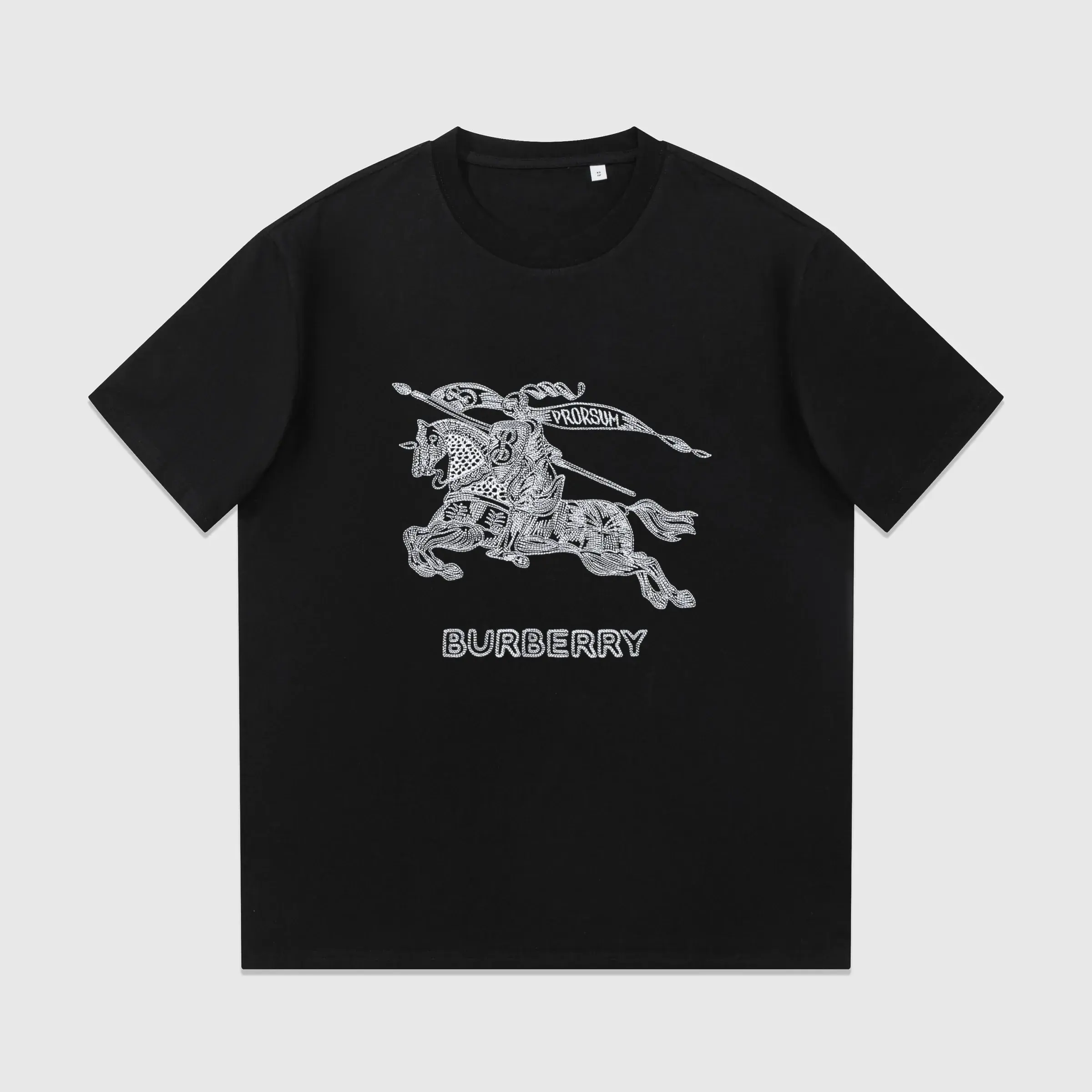 Burberry Prorsum Equestrian Knight Black T-Shirt