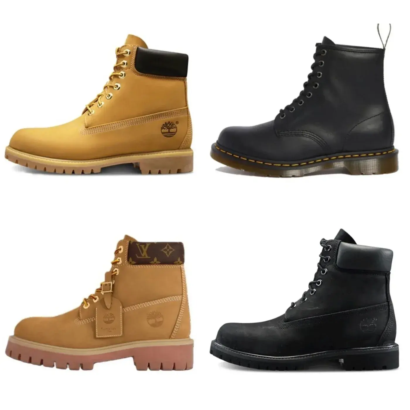 Timberland and Dr. Martens Boots