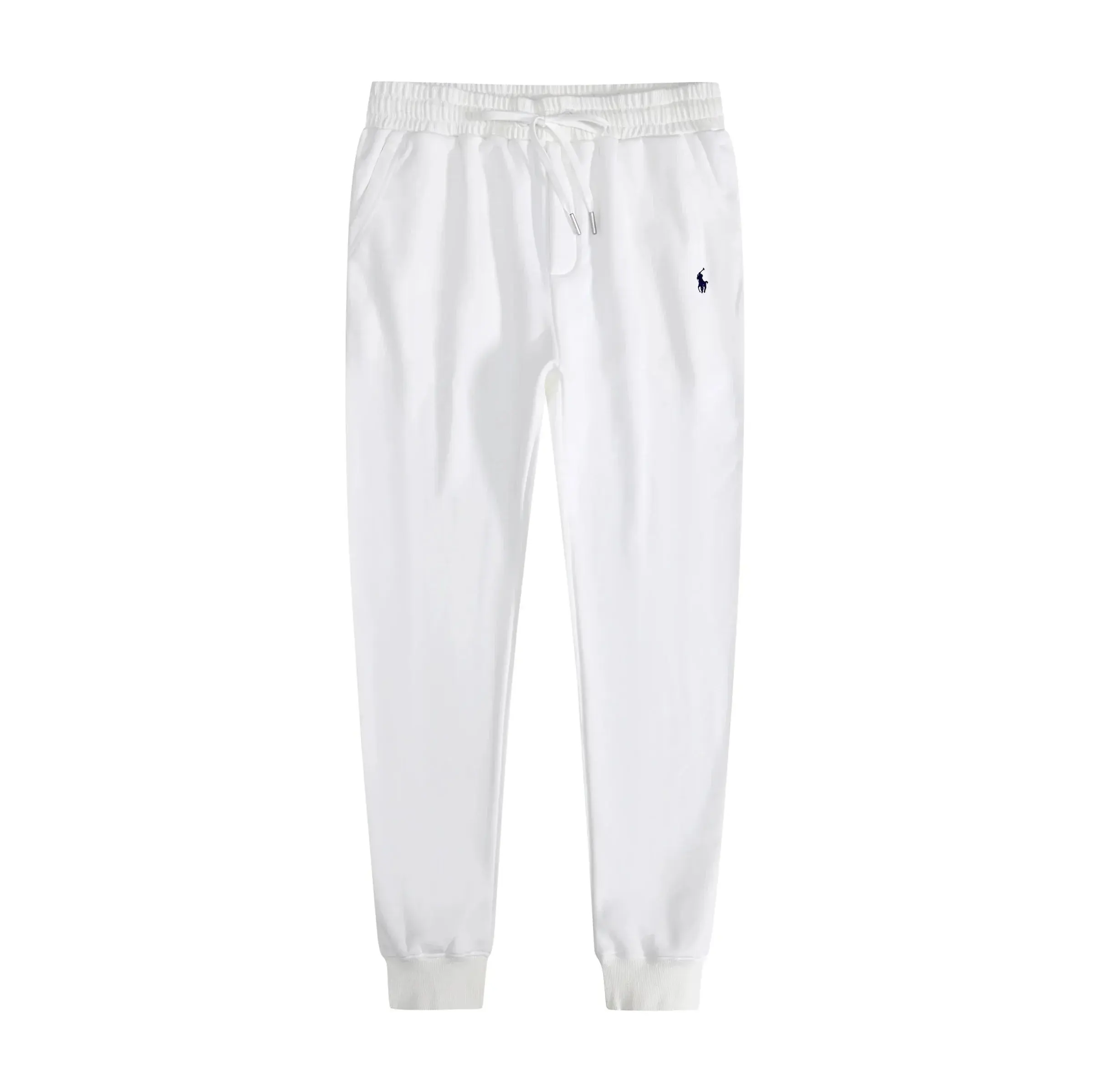 Polo Ralph Lauren Pony Logo Cuffed Sweatpants White