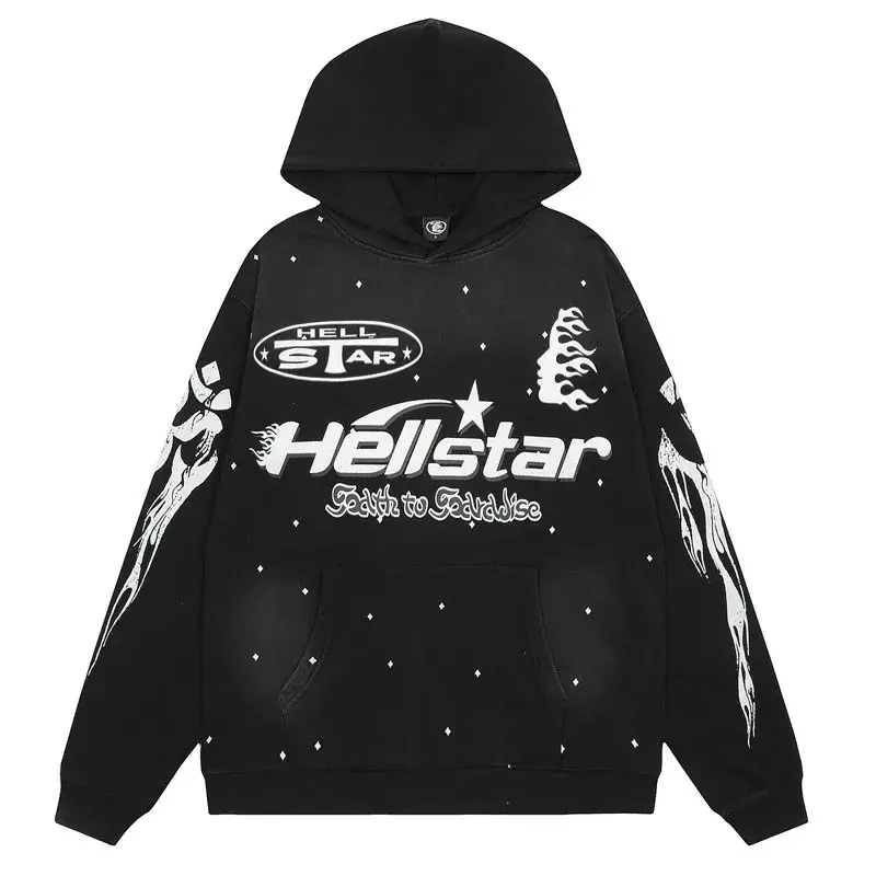 Hellstar Flame Print Hoodie