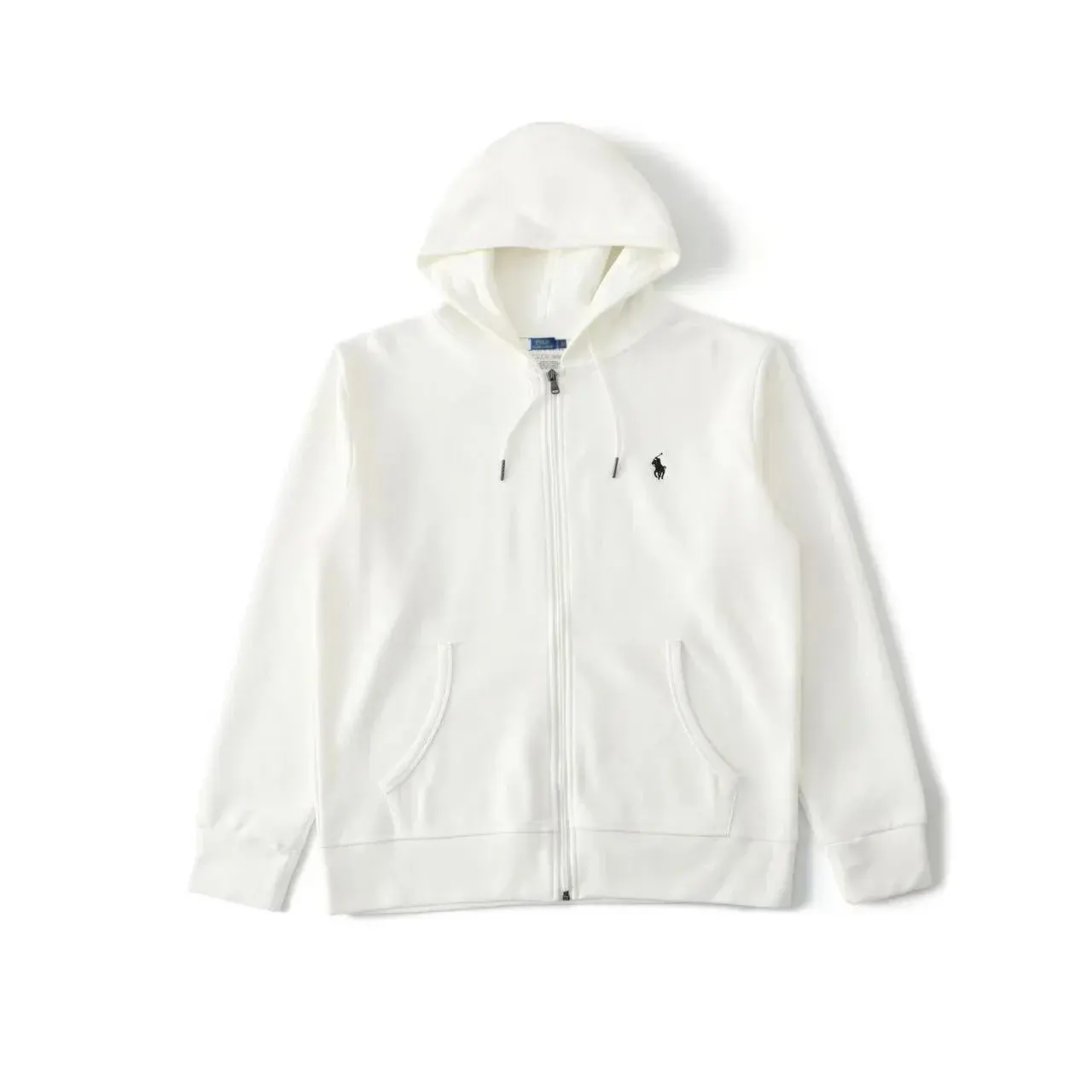 Polo Ralph Lauren Pony Logo Zip-Up Hoodie Cream