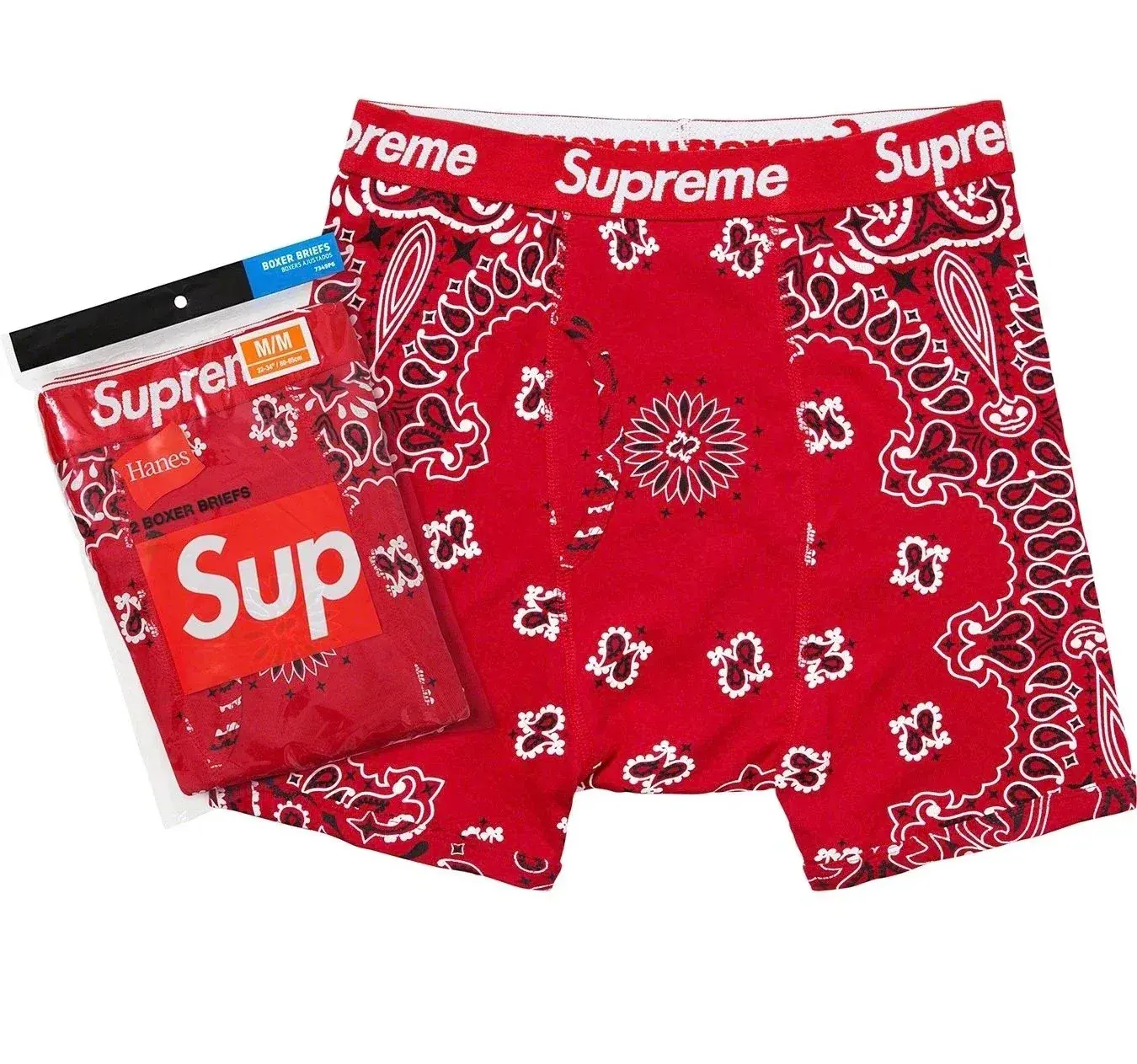 Supreme x Hanes Bandana Boxer Briefs