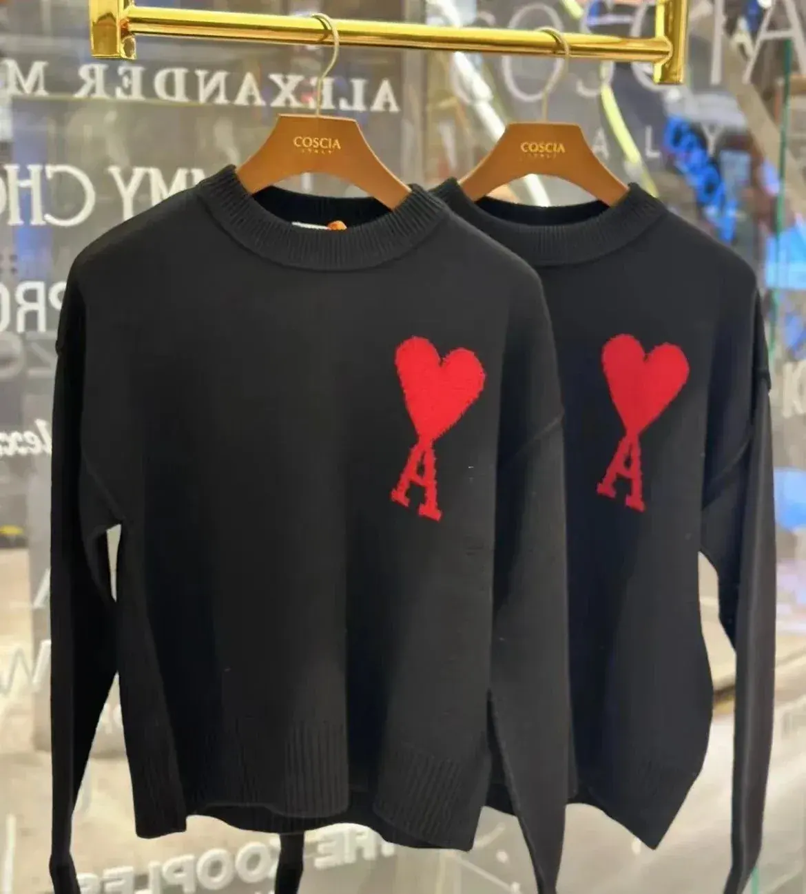 AMI Heart A Knit Sweater