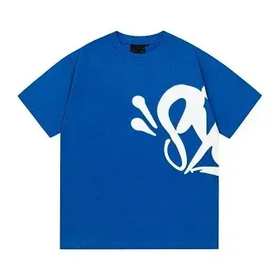 Graffiti Logo T-Shirt Blue