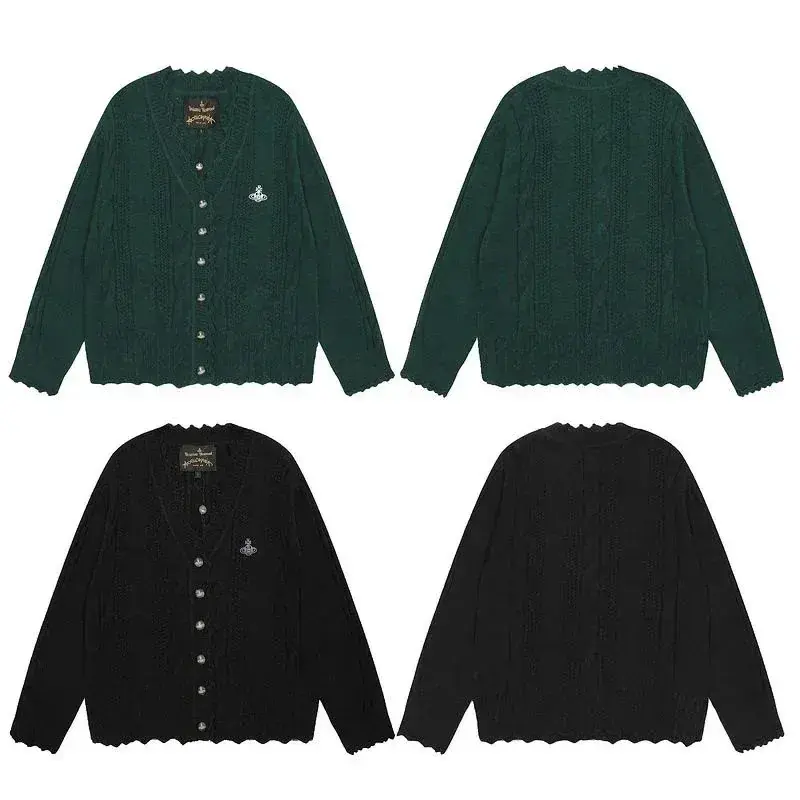 Vivienne Westwood Classic Saturn-Embroidered Cardigan