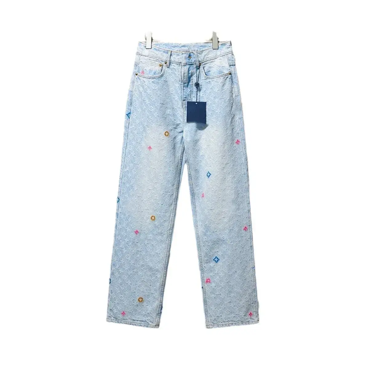 Louis Vuitton Monogram Jacquard Straight-Leg Jeans