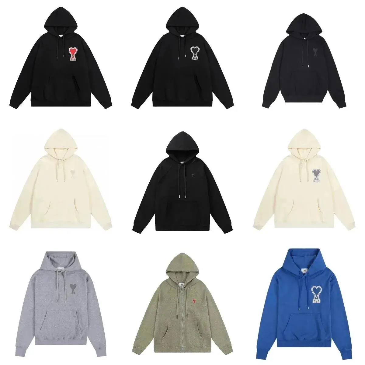 AMI Paris Ami de Coeur Logo Hoodie