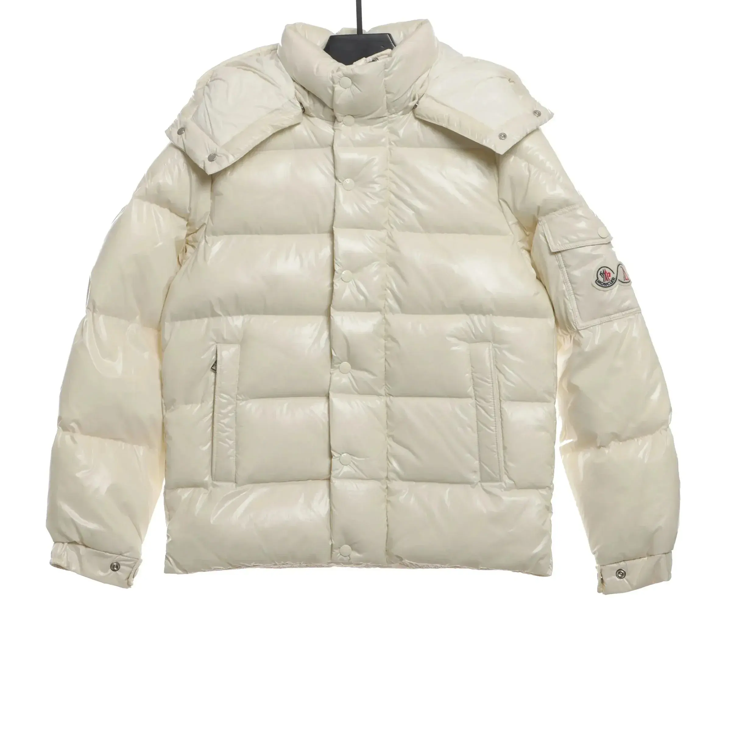 Moncler Glossy Puffer Jacket White