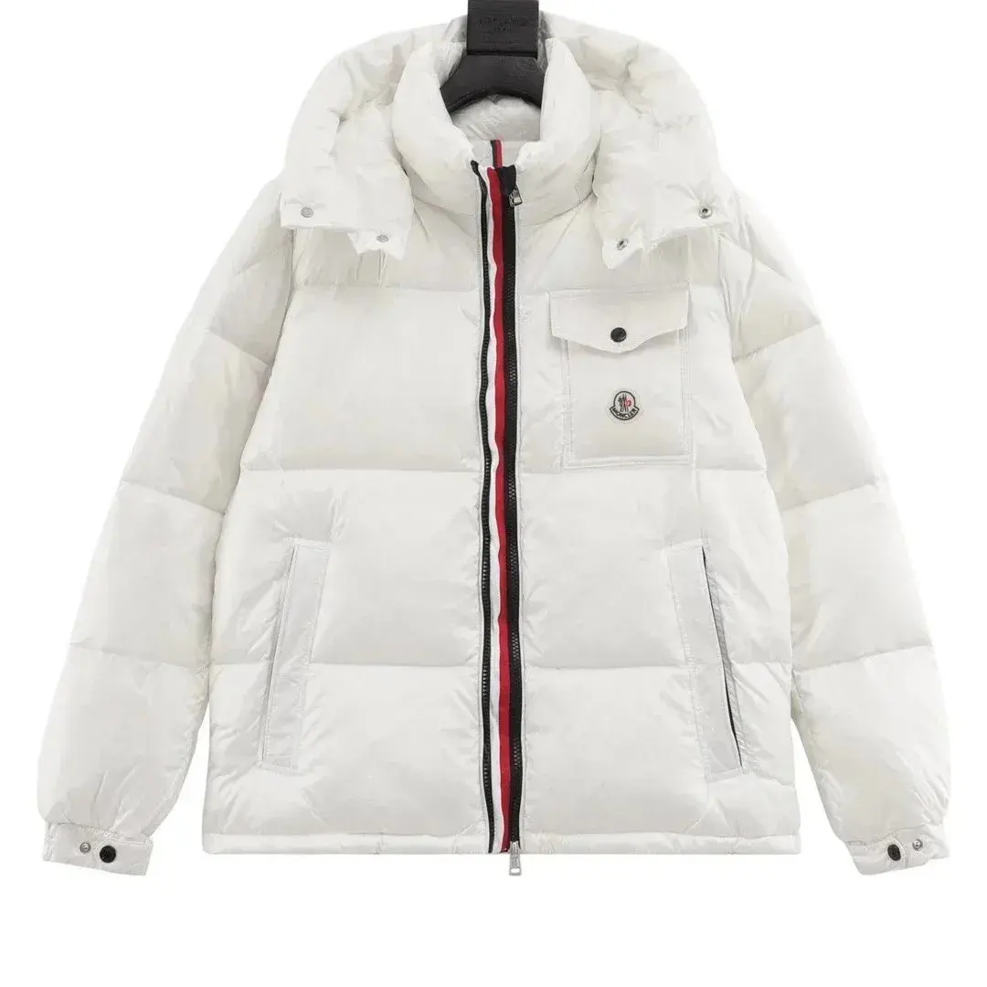 Moncler Montbeliard Hooded Down Jacket White