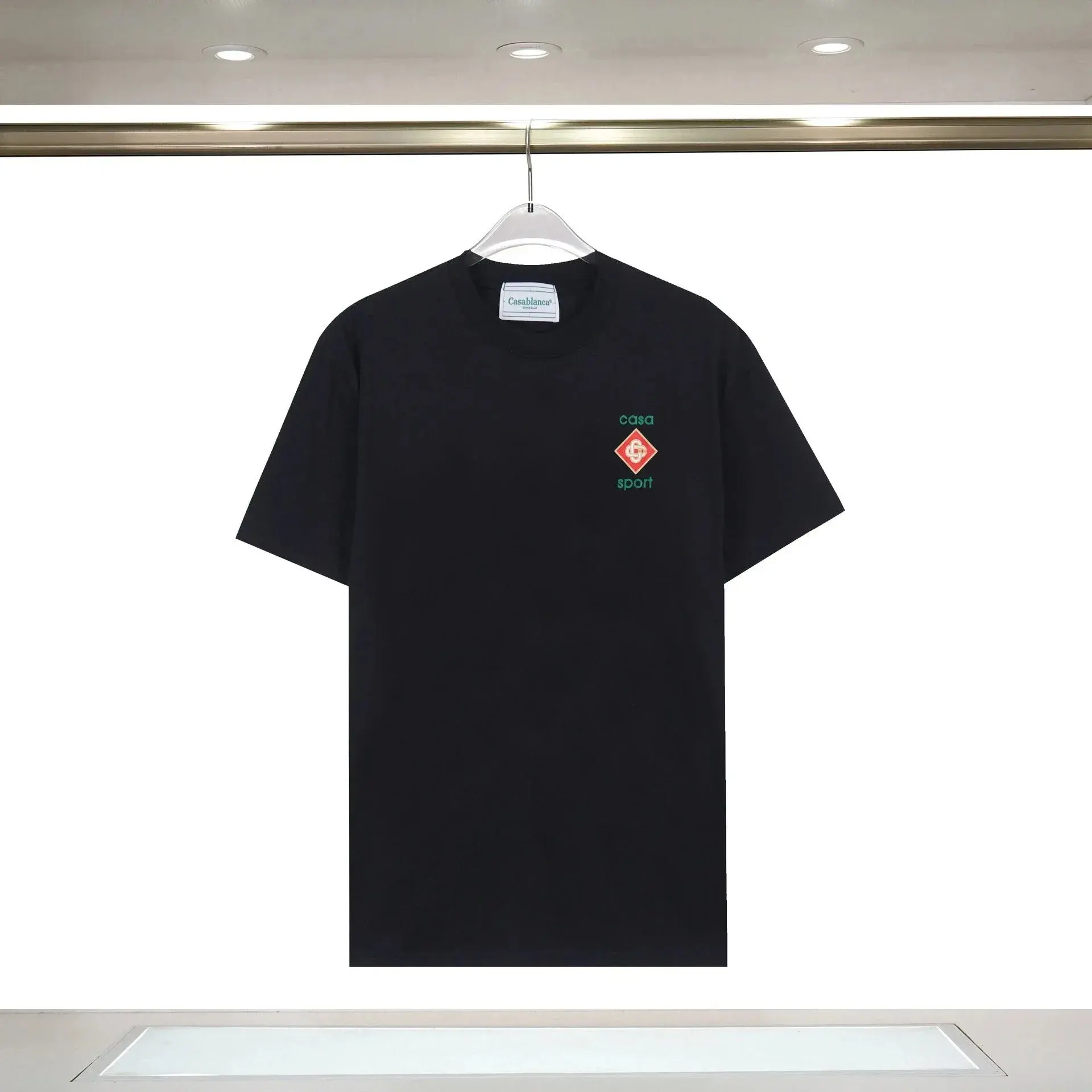 Casablanca Sport Diamond Logo T-Shirt Black